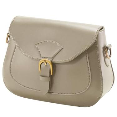 Imagem de SUNLIGHT LEAVES Bolsa tiracolo vintage feminina de couro vegano boho retrô bolsa simples bolsa casual, Várias, Small