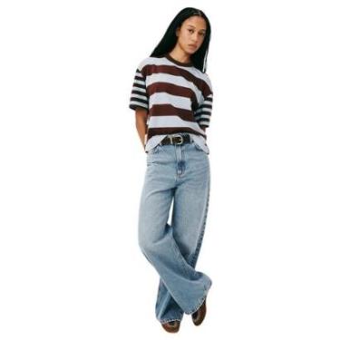 Imagem de Calça Hering Jeans Wide Leg Feminina-Feminino