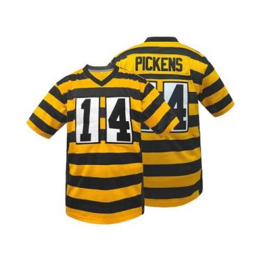 Imagem de Camisa De Futebol Masculina Pittsburgh Jersey De Malha Respirável Mang