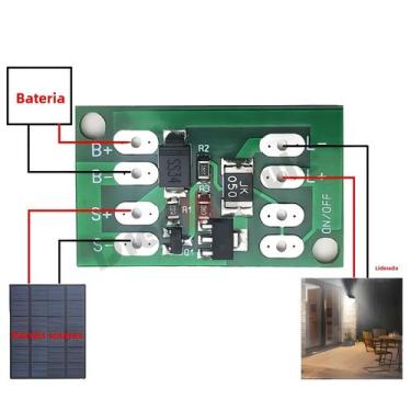 Imagem de Controlador De Carga Para Gerador Solar Com Circuito De Controle Autom