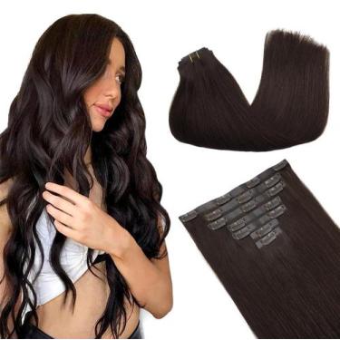 Imagem de Extensões de cabelo GOO GOO Real Human Hair 22 polegadas 160g 2A
