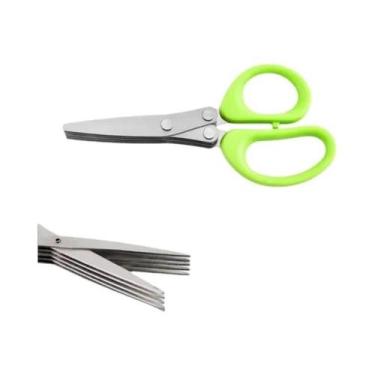 Imagem de Tesoura De Cozinha Em Aço Inoxidável De 3-5 Camadas Com Cabo Ergonômic