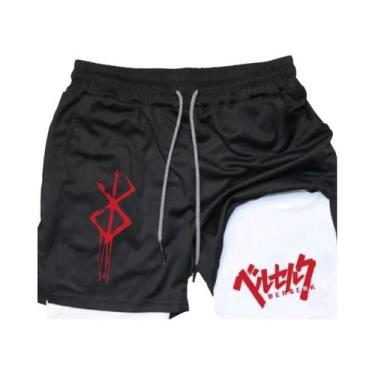 Imagem de Shorts Esportivos Masculinos 2 Em 1 De Secagem Rápida Para Corrida, Ac