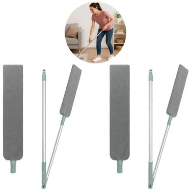 Imagem de 2 Espanadores Extensível Flexível 130cm Limpeza Eficiente - Equipe F