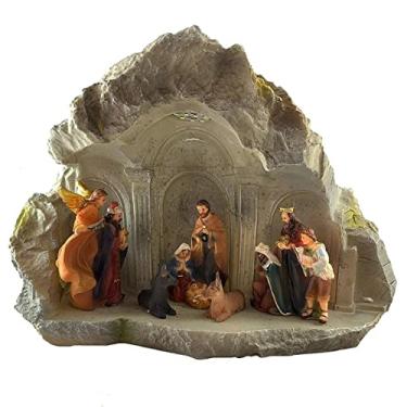Imagem de Presépio Resina com 10 unidadesLED´s – Decoração natalina – adicione charme e aconchego à sua casa nas festas