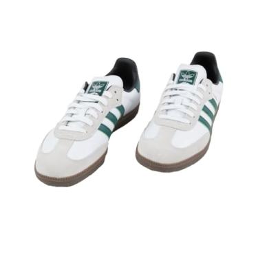 Imagem de adidas Tênis masculino Samba ADV, Branco/verde universitário/branco, 45