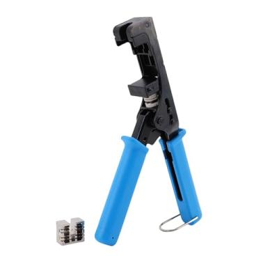 Imagem de Garosa Ferramenta Keystone de Terminação de Velocidade - Ferramenta Perfurante Com Uma Mão para CAT5 CAT6, Profundidade Ajustável e Punho Ergonômico para Instalação de Cabo de Rede