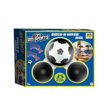 Imagem de Brinquedo Bola Flutuante Disco E Hover Ball Air Soccer - DM Toys