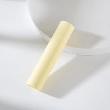 Imagem de Atomizador de perfume rotativo de 10 ml para cosméticos e uso oral, frasco de spray recarregável com forro interno de vidro 10,8 x 2,3 cm, Amarelo fosco, 0.3 Ounces