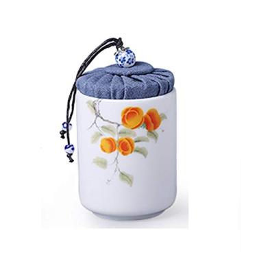 Imagem de pcagfaajmh Urna, urna funerária, urna de cremação, memorial, cinzas, urna, cerâmica, lacrada, para adultos, para animais de estimação, adequada para colocar em casa, sala de estar, cozinha, para