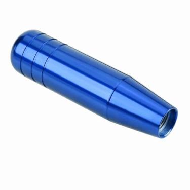 Imagem de Luqeeg Manopla de Mudança de Marcha para Carro, Estilo Liga de Alumínio, para Transmissão Manual, 5 Cabeças de Mudança de Marcha, Adequada para/adequada para Motoristas (Azul)