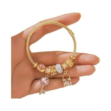 Imagem de Pulseira De Moda Feminina Com Contas, Joias De Múltiplos Elementos Par