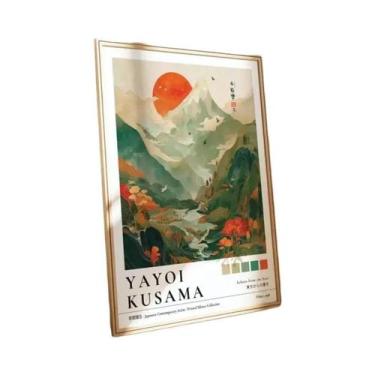 Imagem de Impressões Em Tela De Yayoi Kusama Com Recifes De Coral, Cogumelos E M