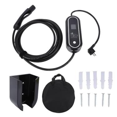 Imagem de Tbest Carregador EV Portátil Nível 1 Carregador de Veículo Elétrico Nível 2 Com Corrente Ajustável 16A Cabo 23FT Proteção de Segurança de Carregamento Programado para 3 S X