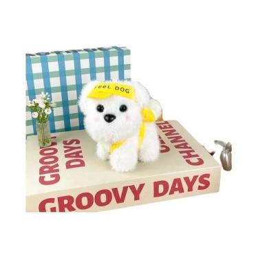 Imagem de Chaveiro De Pelúcia De Cachorrinho Fofo, Ornamento De Animal, Acessóri