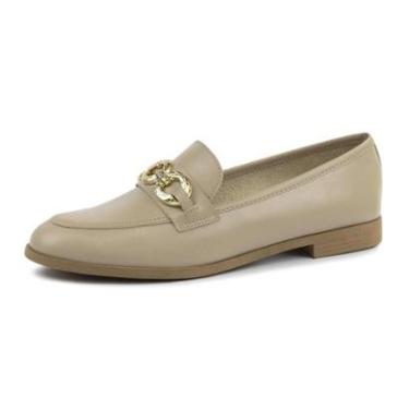 Imagem de Mocassim Loafer Giulia Domna Nude em Couro Legitimo-Feminino