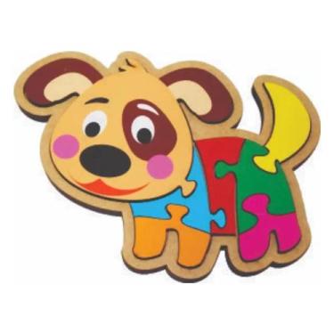 Imagem de Quebra cabeça cachorro 7 peças - BRINQUE E LEIA