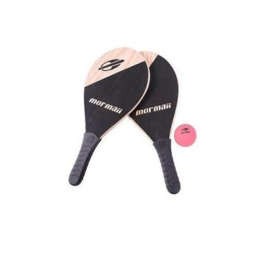 Imagem de Raquete De Praia Frescobol Mormaii (2 Raquetes e 1 Bola) 481800 BelFix