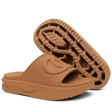 Imagem de Chinelo Slide Nuvem Feminino Plataforma Confortável Solado Tratorado -