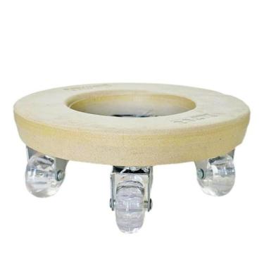 Imagem de Suporte Redondo 20cm Com Roda Para Vasos De Plantas E Flores - Alpe & 