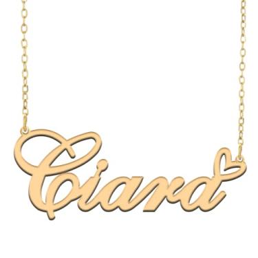 Imagem de A168A Colar de nome personalizado personalizado personalizado colar de nome banhado para mãe filha amizade feminino dia dos namorados aniversário de Natal ano novo, Metal, Sem pedras preciosas