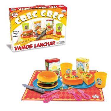 Imagem de Comidinha De Mentira Brinquedo Crec Crec Vamos Lanchar Infantil - Big 