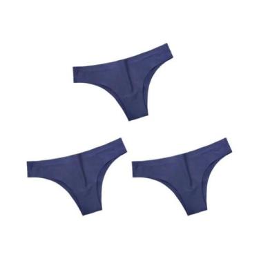 Imagem de Calcinhas De Biquíni Brasileiras Femininas Pacote Com 3 Peças Em Seda 