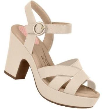 Imagem de Sandalia Modare 7165.113 Salto Alto Grosso Plataforma Feminino-Feminino