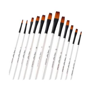 Imagem de Conjunto De 12 Pincéis Redondos Para Pintura Em Aquarela, Acrílica, Go