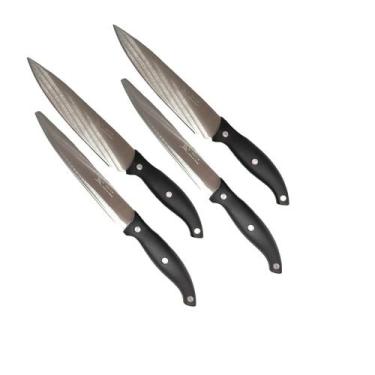 Imagem de Kit 2 facas cozinha 4 unidade chef Faqueiro Inox carne legumes cozinha