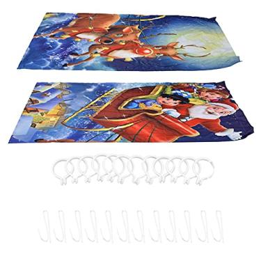 Imagem de Cortinas blackout macias resistentes à sujeira, painéis de janela para quarto, sala de estar, poliéster 200x170cm, 2 painéis