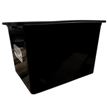 Imagem de Caixa Organizadora Multiuso Empilhável Grande 28 Litros C/Tampa Sala Quarto Cozinha