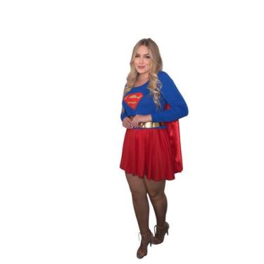 Imagem de Fantasia Super Girl Adulto - Dineia Cintra, P