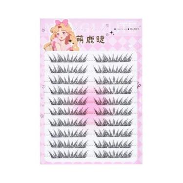 Imagem de Cílios Postiços Estilo Anime Foxes, Curvatura Natural 8-13mm, 10 Filei