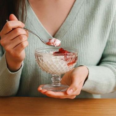 Imagem de Conjunto 6 Unidades Taça Sobremesa Pote Recipiente Presente Vidro Copo