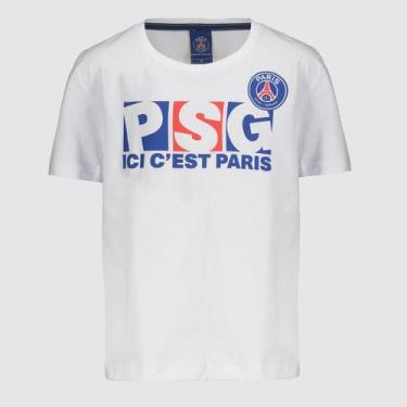 Imagem de Camisa PSG Jeu Infantil Branca, 12 ANOS