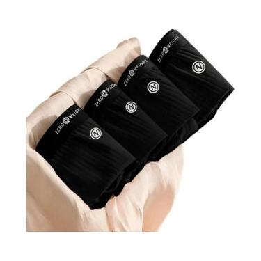 Imagem de Shorts Boxer Masculinos De Algodão Respirável Pacote Com 4 Peças Confo