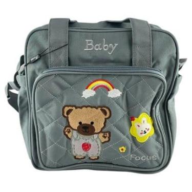 Imagem de Bolsa Maternidade Baby Ursinho Média com Alça Regulável e de Mão-Unissex