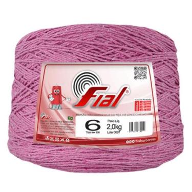 Imagem de Barbante Fial nº6 2 kg, 71 Rosa