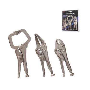 Imagem de Kit Alicates Mini Western Pressão com 3 Peças