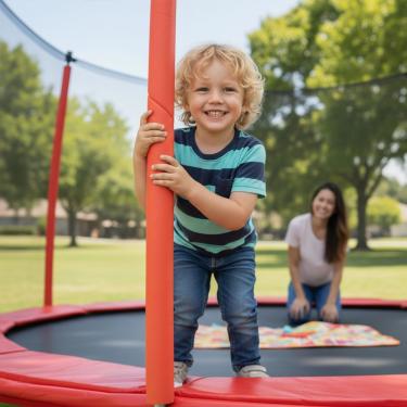 Imagem de Isotubo Blindado 1,3m – Proteção Para Camas Elásticas E Piscinas De Bolinhas Espuma Revestida Vermelho