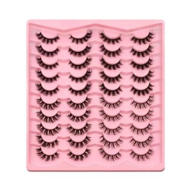 Imagem de Cílios Postiços 3D Efeito Gatinho Fluffy Lasvirey Volume Natural Macio