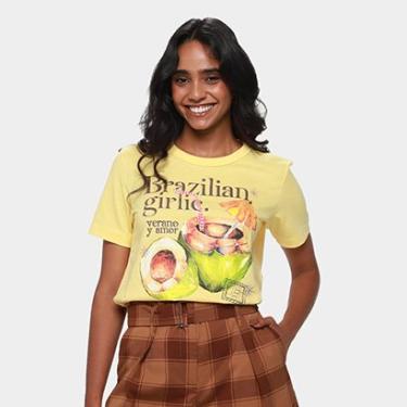 Imagem de Camiseta Colcci Estampada Feminina-Feminino