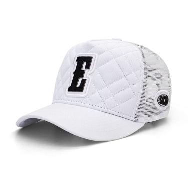 Imagem de Boné Sacudido`s - Alfabeto Letra E - Fogo - Matelassê Branco