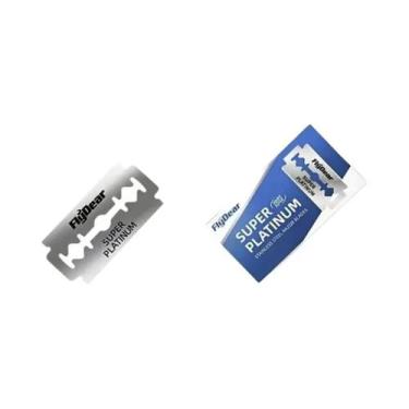 Imagem de Navalha De Barba Reta De Aço Inoxidável Prateado Para Homens Com Lâmin