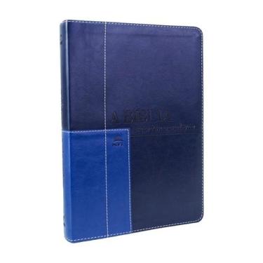 Imagem de Biblia nvi em ordem cronologica capa azul claro e escuro - Editora Vid