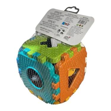 Imagem de Brinquedo Didático Colorido Monta e Desmonta Com Peças De Encaixar - K