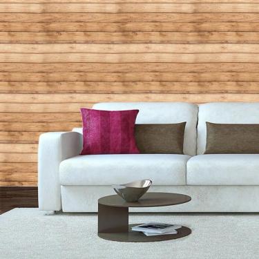 Imagem de Papel De Parede Madeira Ripas Claras Autocolante Sala Quarto