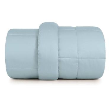 Imagem de Edredom Plumi Casal Altenburg Algodão Lux 200 Fios Azul Etienne