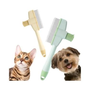 Imagem de Escova Profissional Para Gatos, Pente Massageador Para Animais De Esti